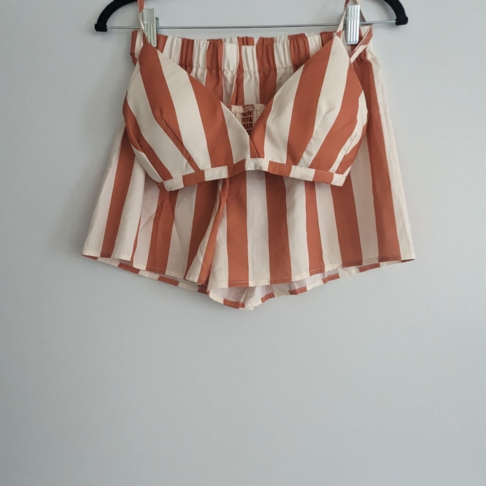 3 piece outfit cream/brown